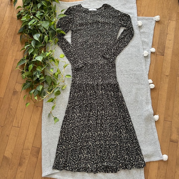 MNG⎪Long sleeve midi dress - Picture 1 of 6